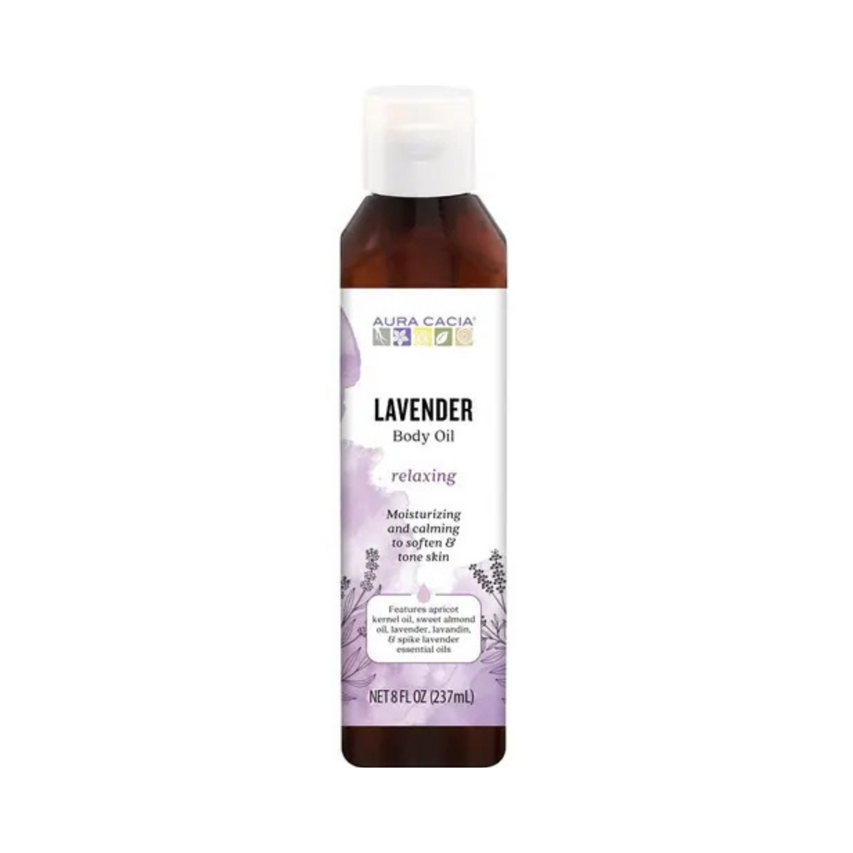 Aura Cacia, Aromatherapy Body Oil, Relaxing Lavender, 8 Oz