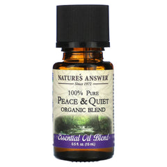 Nature's Answer - 100% Pure Organic Essential Oil Blend, Peace & Quiet, 0.5 OZ