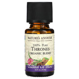 Nature's Answer - 100% Pure Thrones Organic Blend, 0.5 OZ