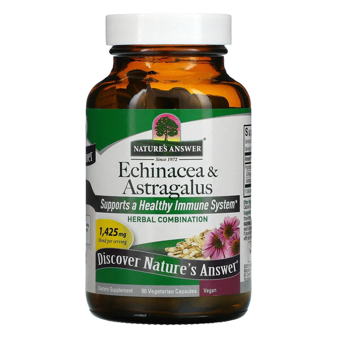 Nature's Answer - Echinacea & Astragalus, 90 Vegetarian Capsules