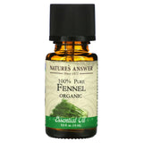 Nature's Answer - 100% Pure Organic Essential Oil, Fennel, 0.5 OZ