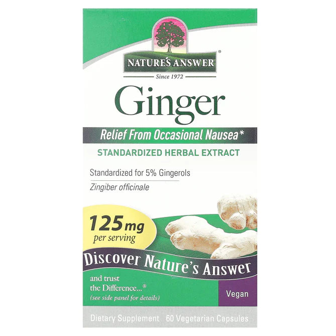 Nature's Answer - Ginger, 60 Vegetarian Capsules