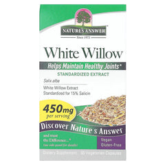 Nature's Answer - White Willow, 60 Vegetarian Capsules