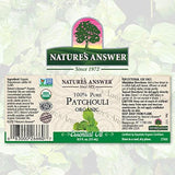 Nature's Answer - 100% Pure, Patchouli Organic Essential Oil, 0.5 OZ