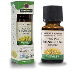 Nature's Answer - 100% Pure Organic Essential Oil, Frankincense, 0.5 OZ