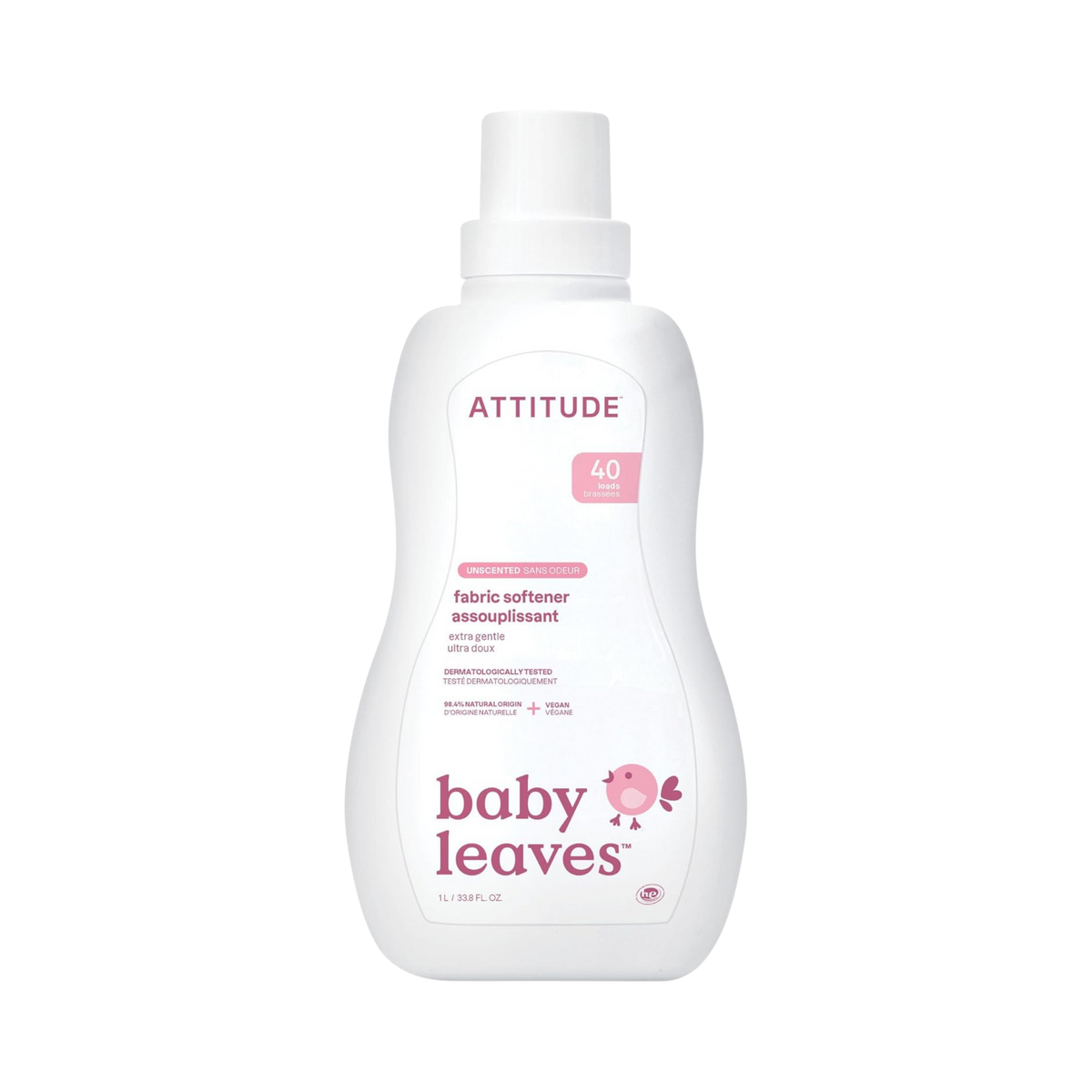 Attitude, Little Ones Fabric Softener Fragrance Free 40 Loads, 33.8 Fl Oz