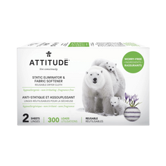 Attitude, Anti-Static Eliminator Cloth Sheet 300 Load, 2 Sheets