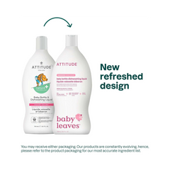 Attitude, Baby Bottle & Dishwashing Liquid Fragrance Free, 23.6 Fl Oz