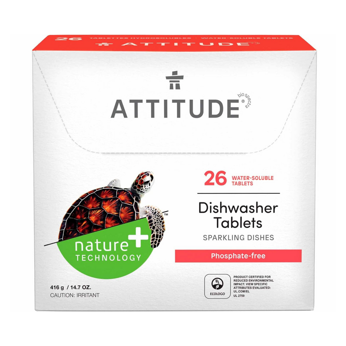 Attitude, Dishwasher Detergent Eco Pouches, 26 Pouch