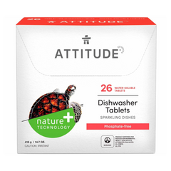 Attitude, Dishwasher Detergent Eco Pouches, 26 Pouch