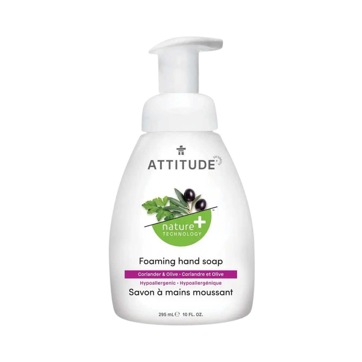 Attitude, Foaming Hand Soap Coriander & Olive, 10 Fl Oz