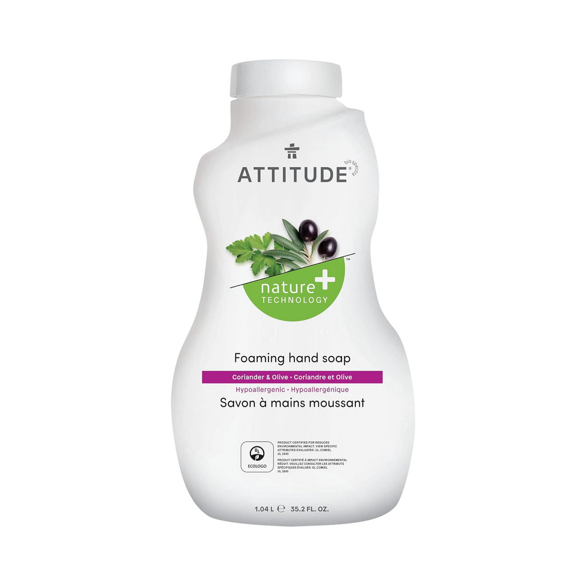 Attitude, Refill Foaming Hand Soap Coriander & Olive, 35.2 Fl Oz