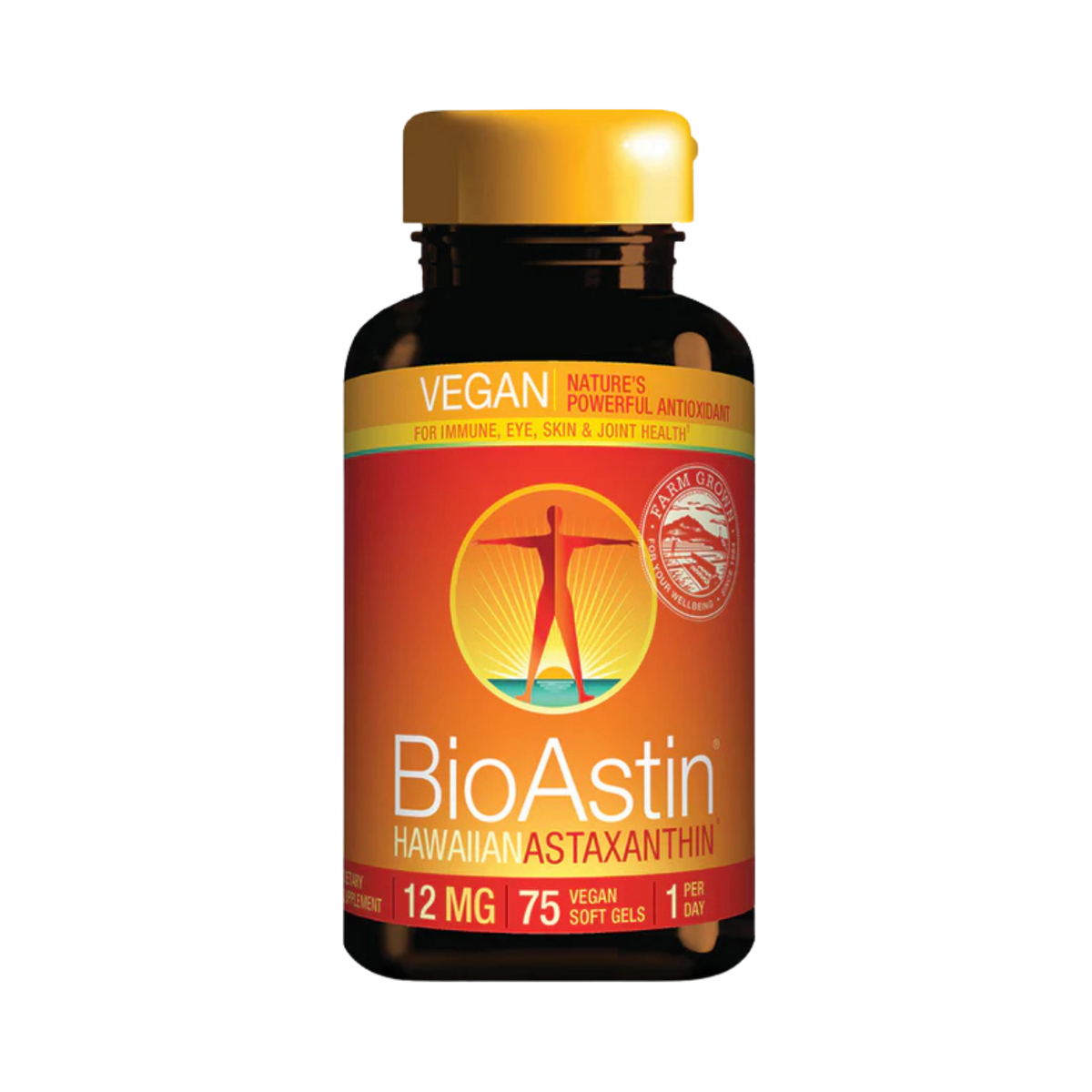 Nutrex Hawaii, Vegan BioAstin Hawaiian Astaxanthin, 2 Mg, 75 Softgels