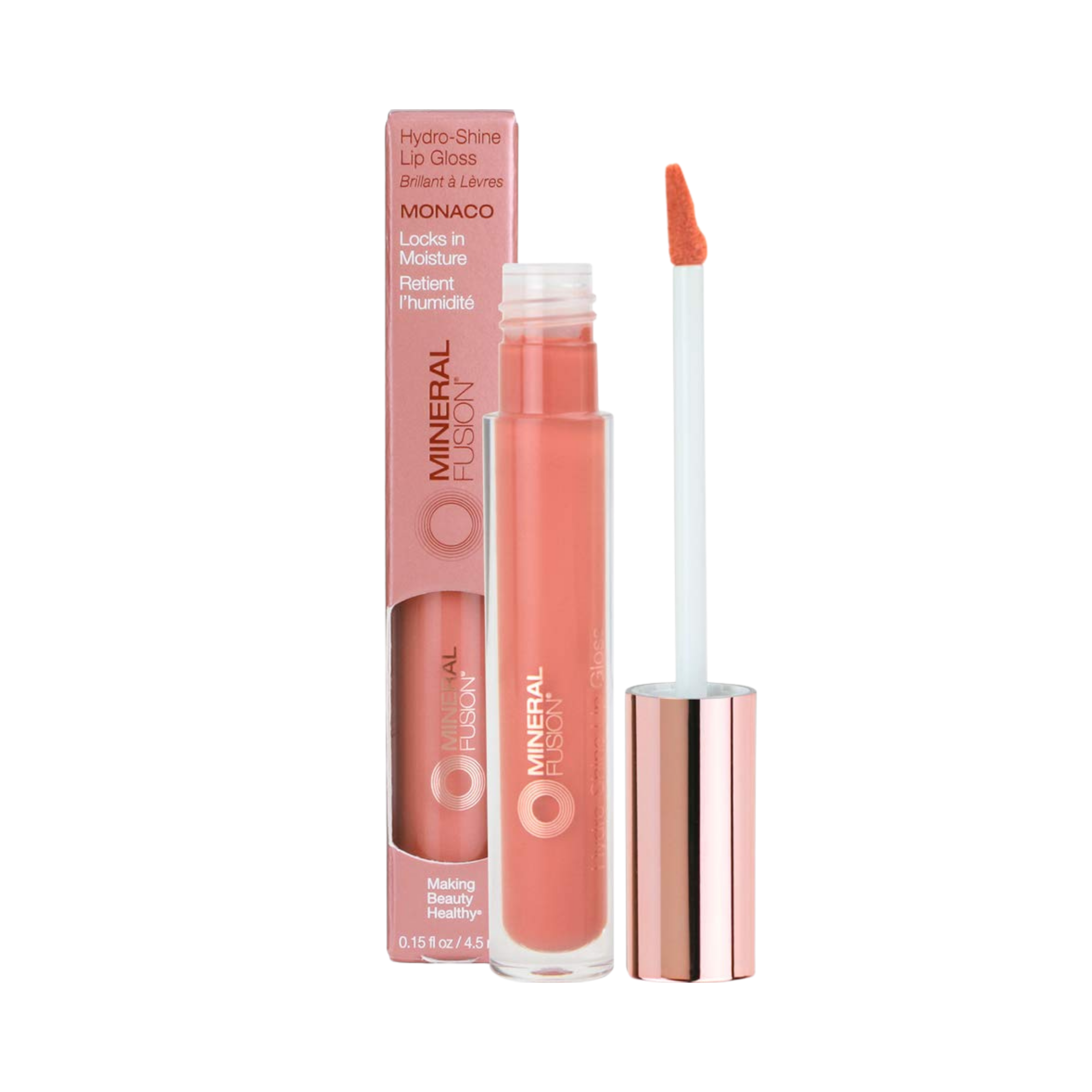 Mineral Fusion, Hydro-Shine Lip Gloss, Monaco