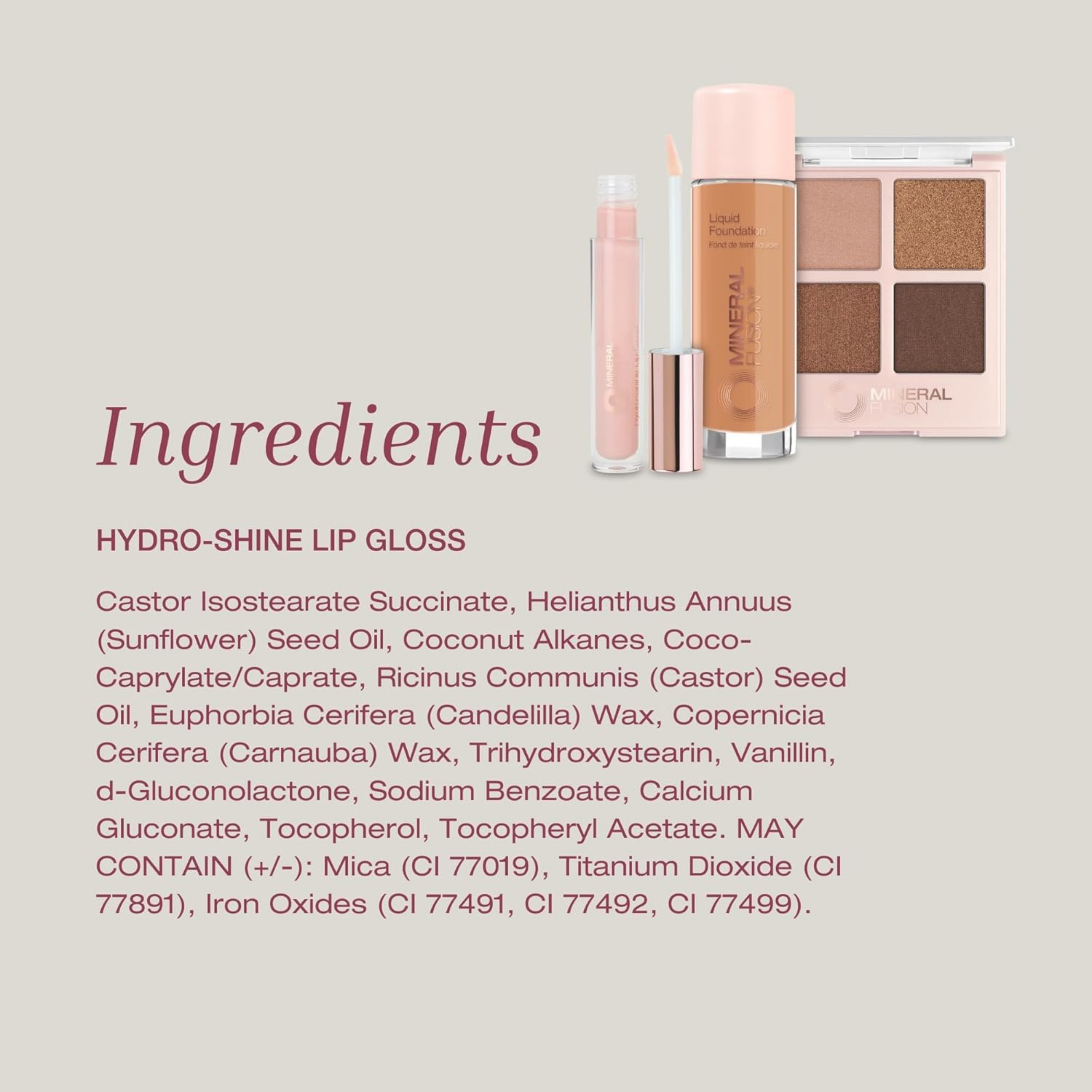 Mineral Fusion, Hydro-Shine Lip Gloss, Monaco