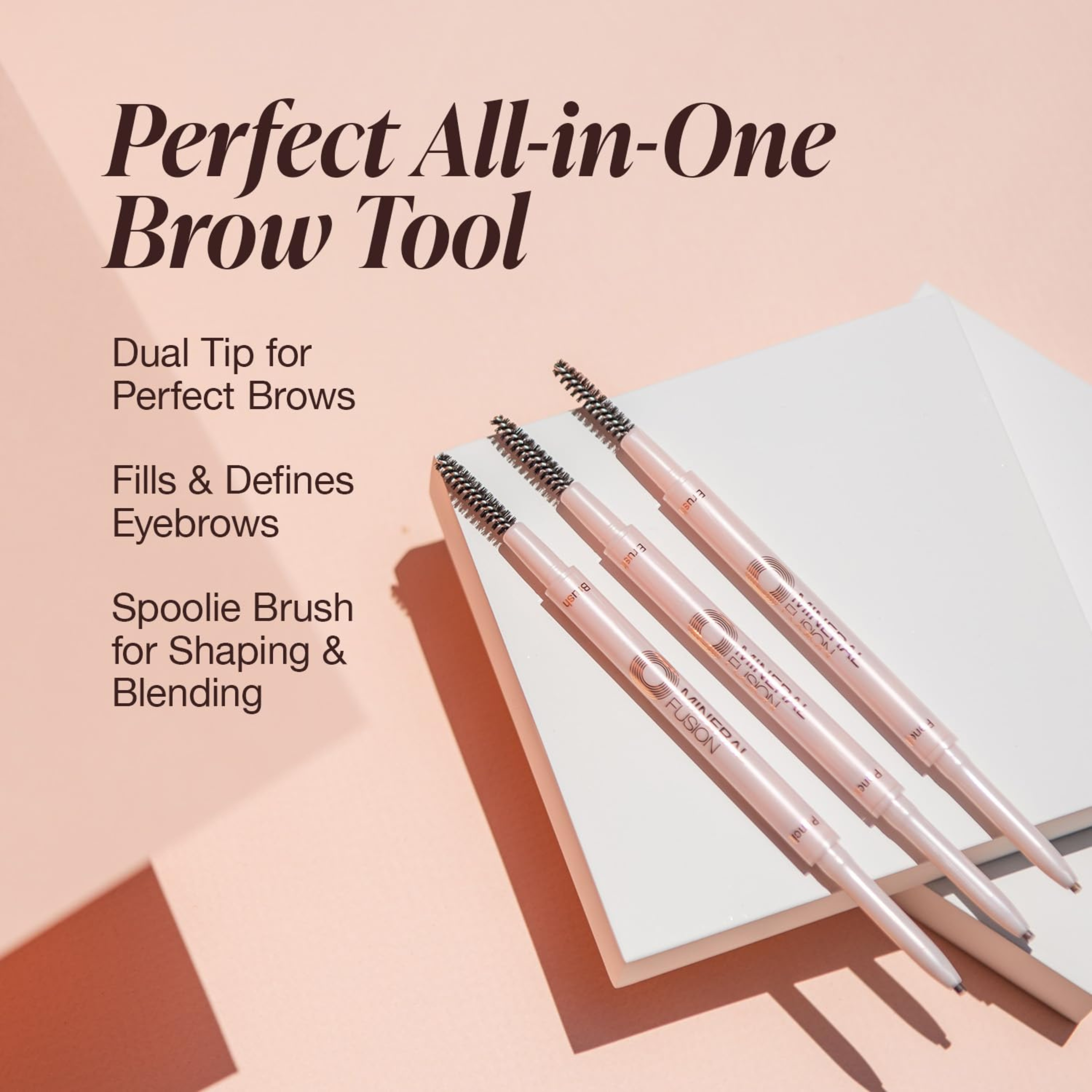 Mineral Fusion, Retractable Brow Pencil, Medium Brown