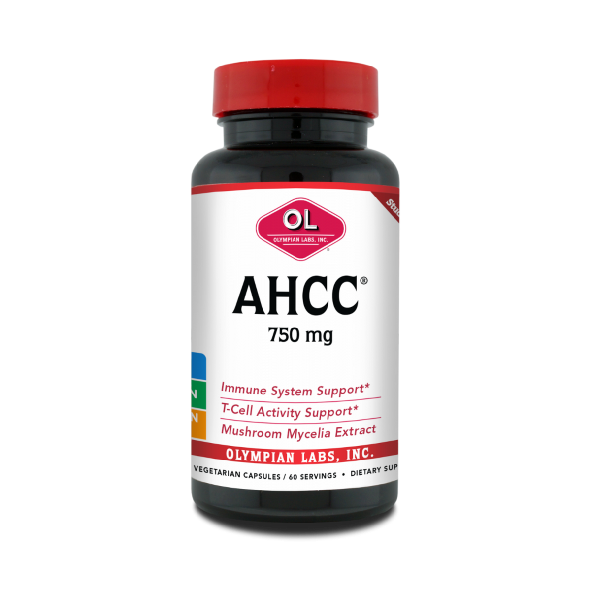 Olympian Labs, AHCC-750 Mg, 60 Capsules