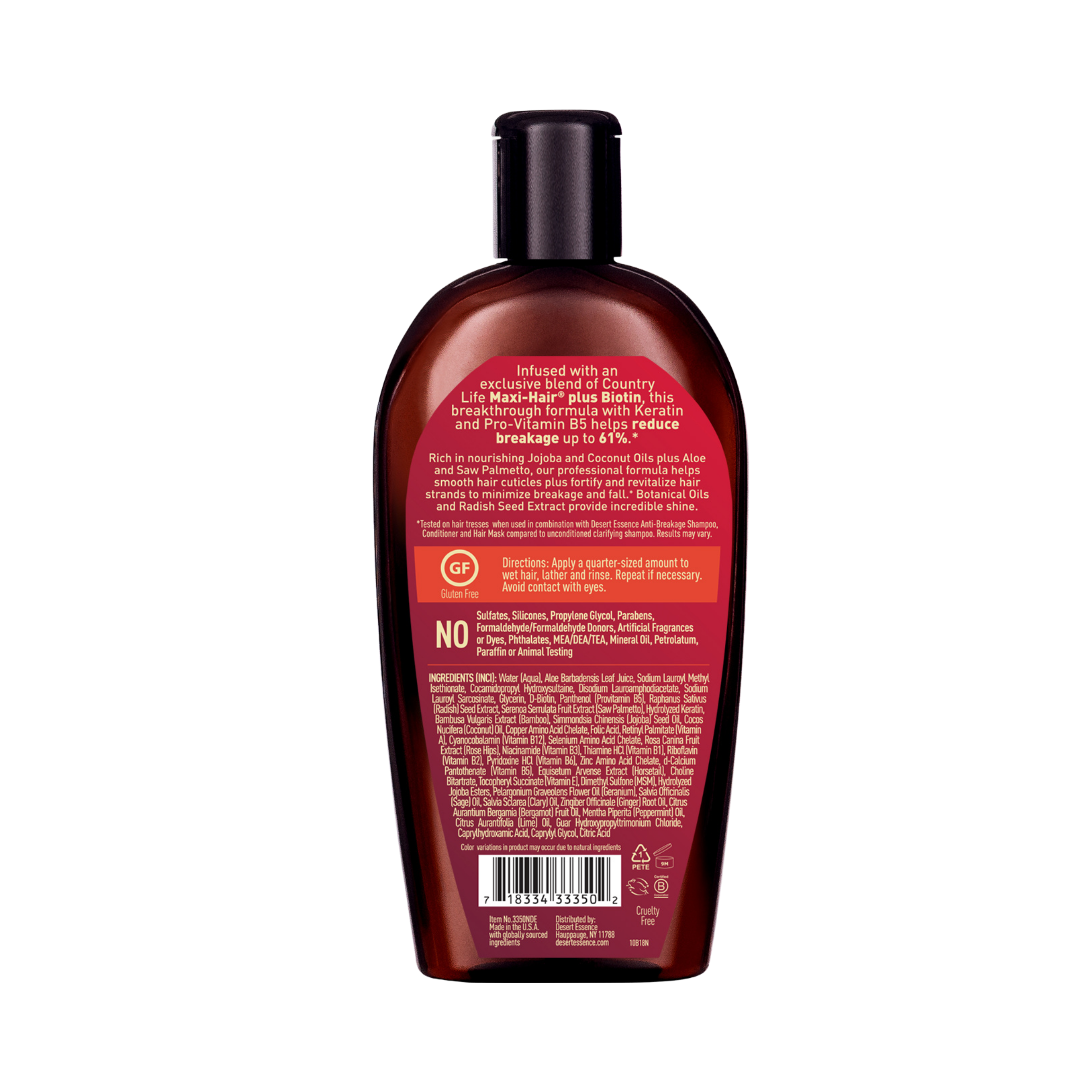 Desert Essence, Anti-Breakage Shampoo, 10 Fl Oz