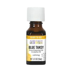 Aura Cacia, Essential Oil In Jojoba Oil, Blue Tansy, 0.5 Fl Oz