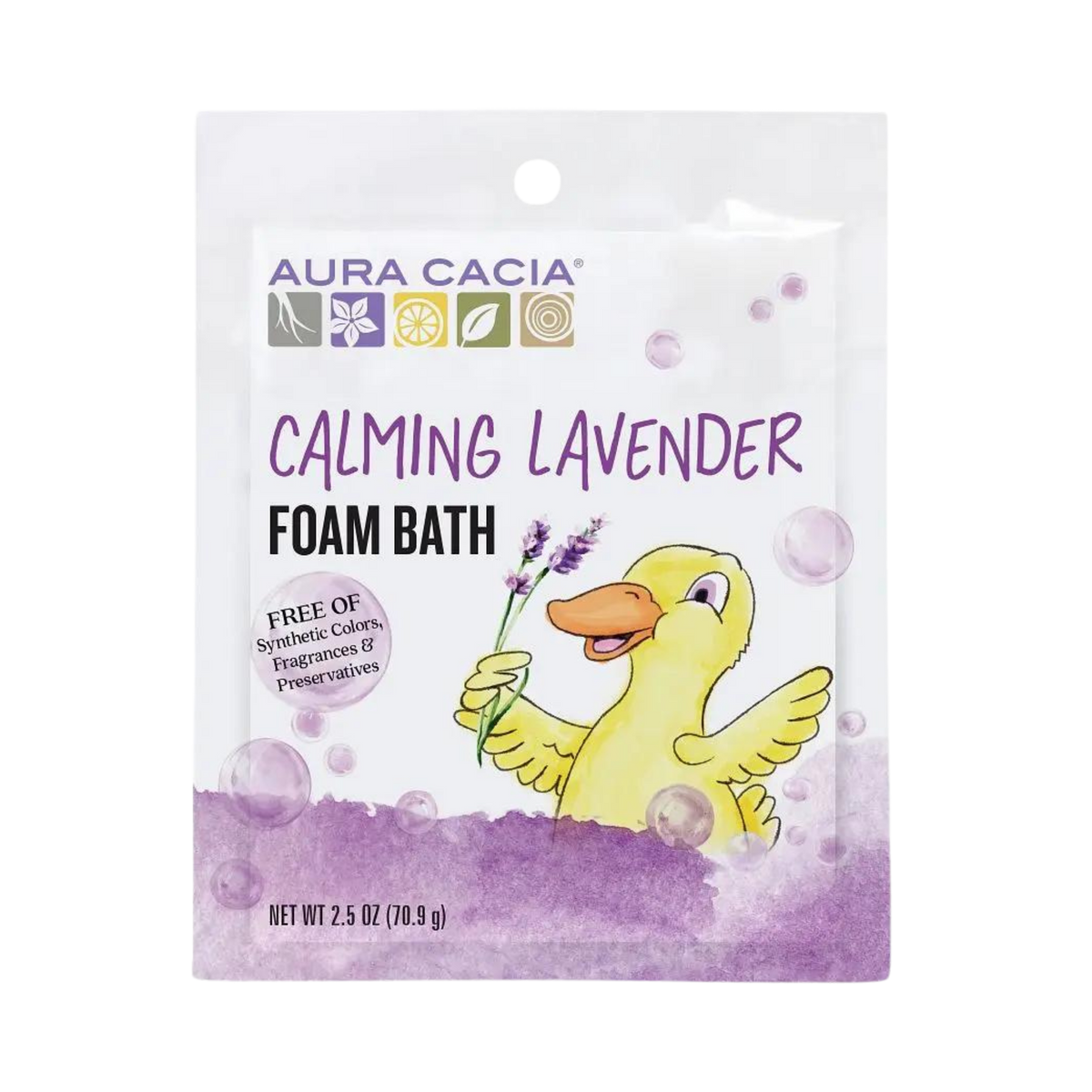 Aura Cacia, Calming Foam Bath For Kids, Lavender, 2.5 Oz