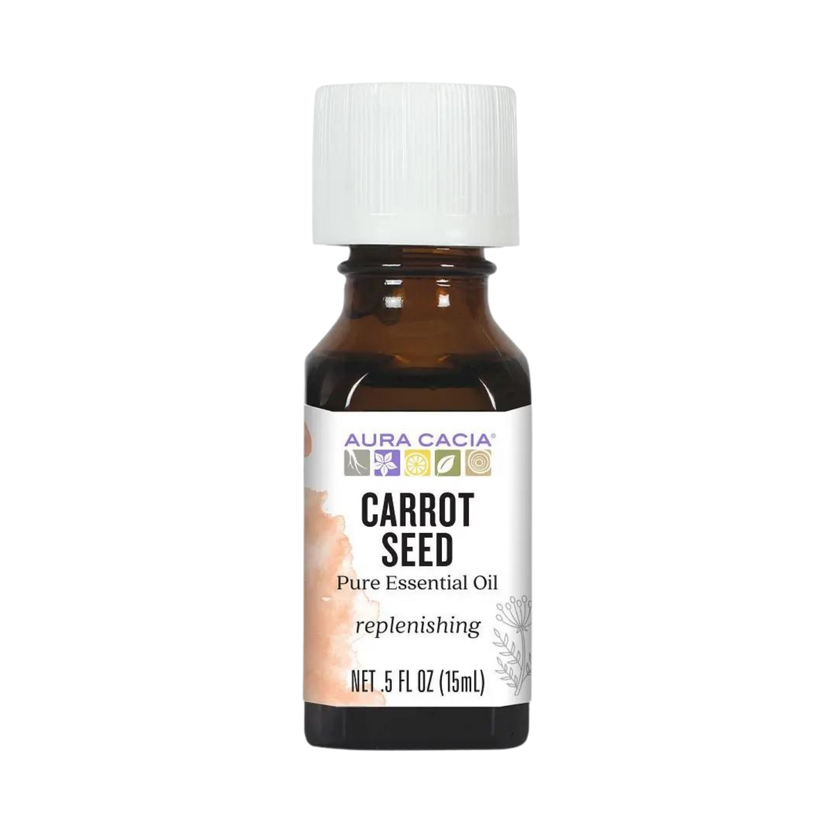 Aura Cacia, Carrot Seed Essential Oil, 0.5 Oz