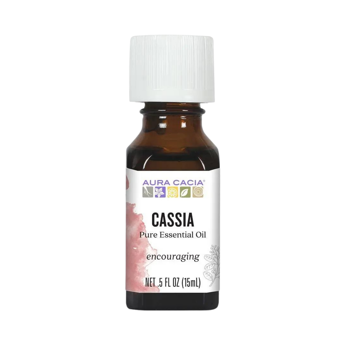 Aura Cacia, Cassia Essential Oil, Cinnamon, 0.5 Oz