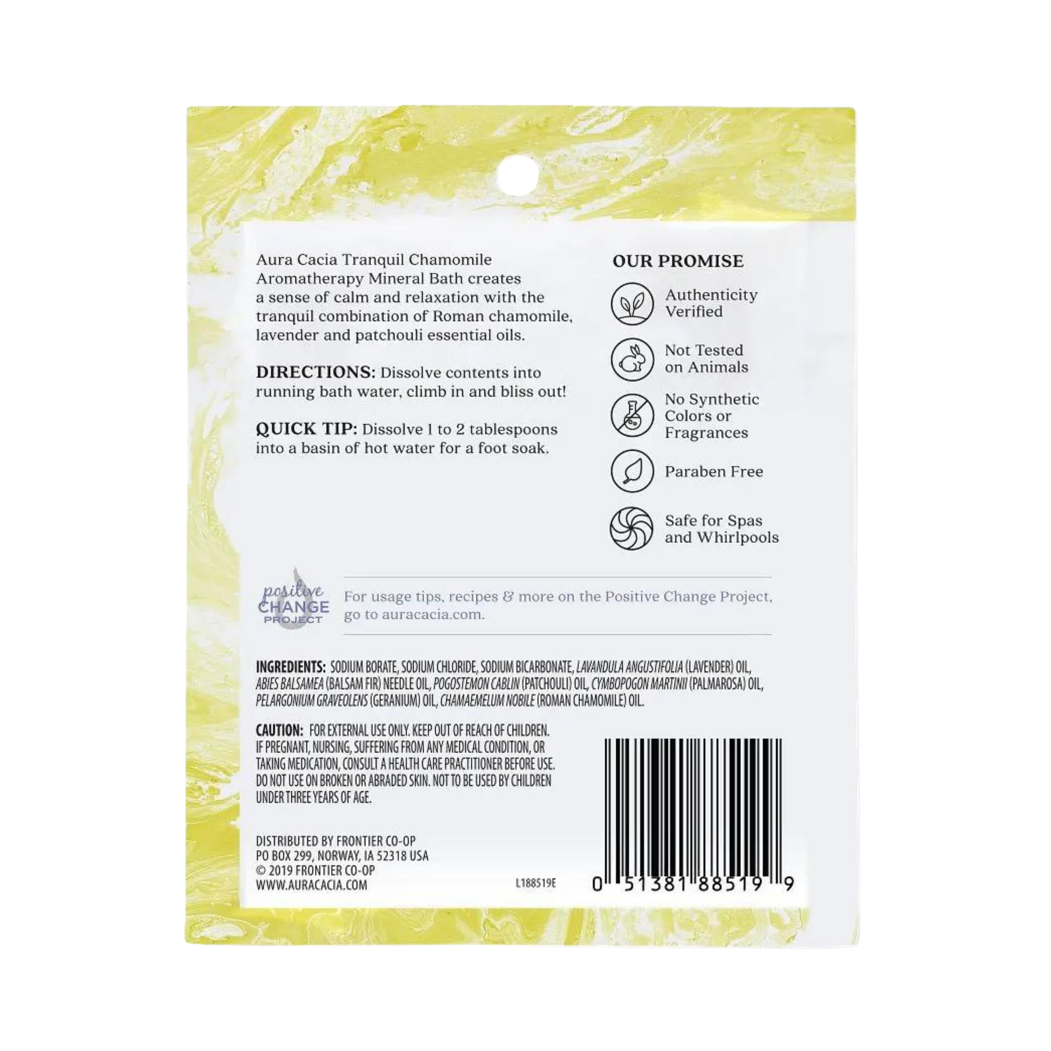 Aura Cacia, Chamomile Mineral Bath, 2.5 Oz