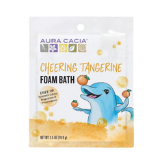 Aura Cacia, Cheering Tangerine and Sweet Orange Kids Foam Bath, 2.5 Oz