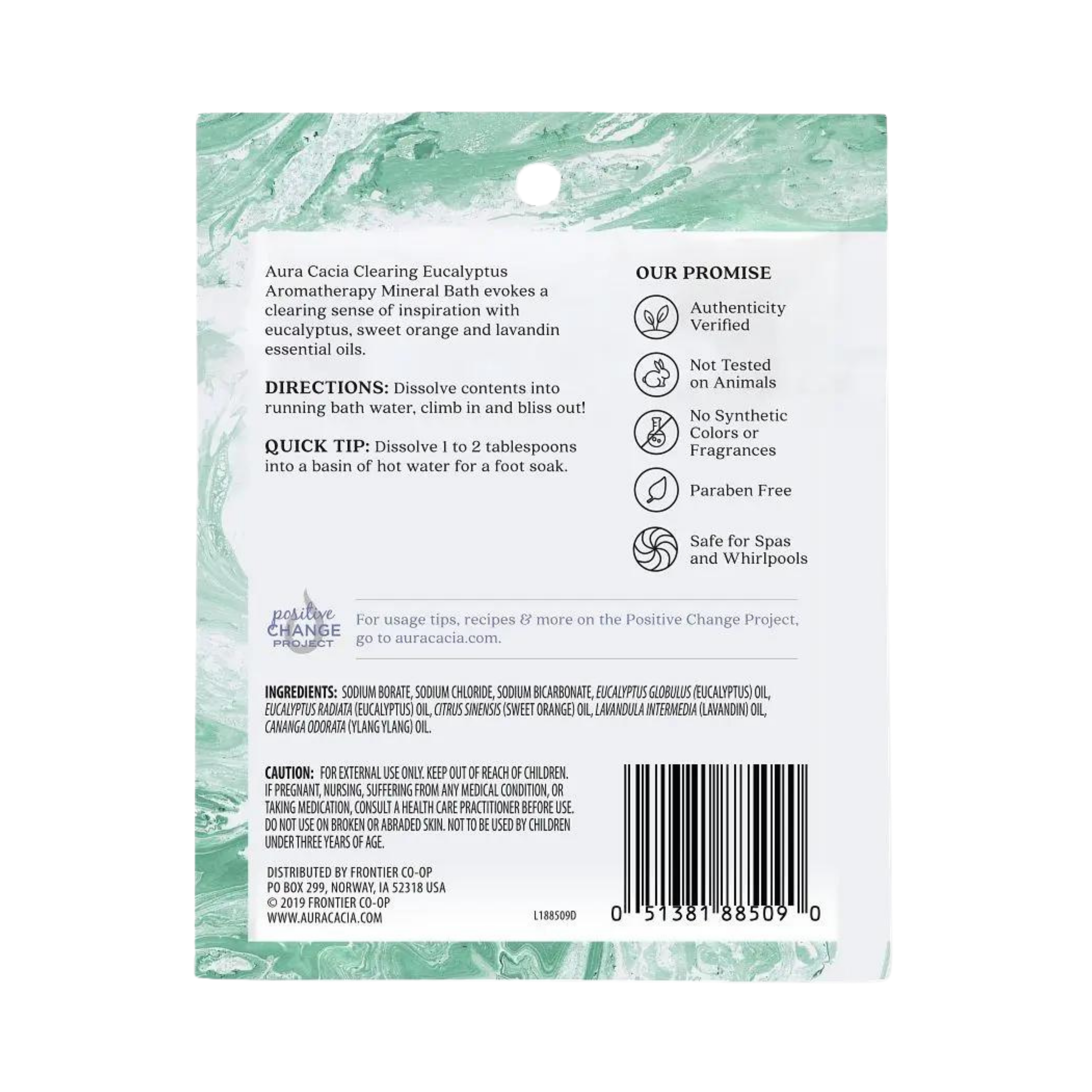 Aura Cacia, Eucalyptus Mineral Bath 2.5 Oz