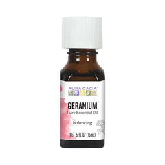 Aura Cacia, Geranium Essential Oil, 0.5 Oz