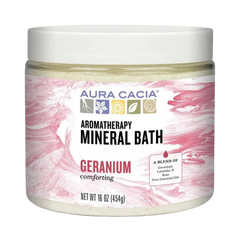 Aura Cacia, Geranium Mineral Bath, 16 Oz