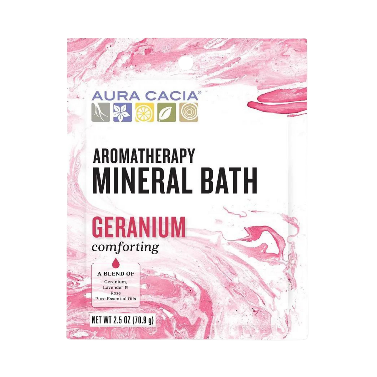 Aura Cacia, Geranium Mineral Bath, 2.5 Oz