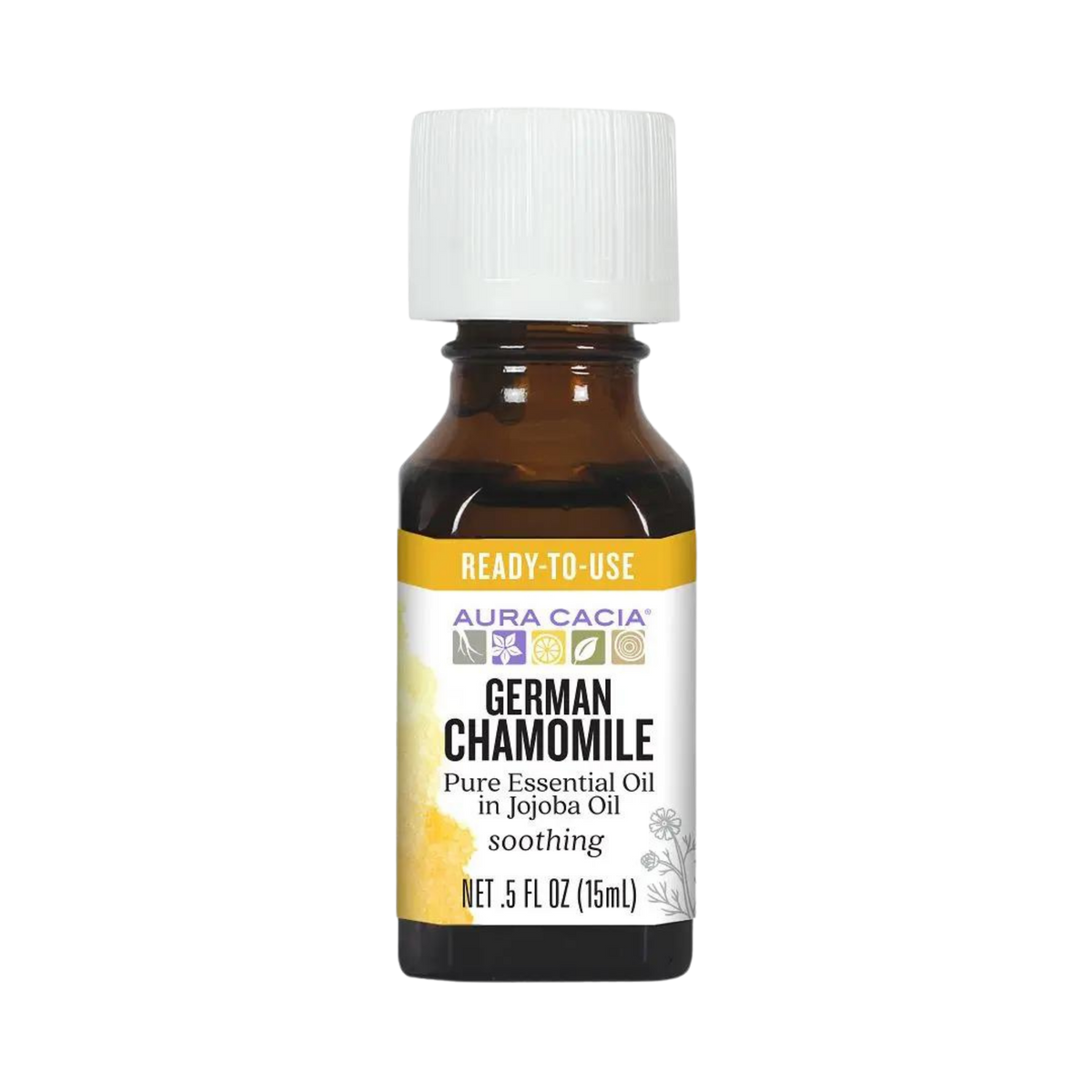 Aura Cacia, Essential Oil, German Chamomile, 0.5 Oz