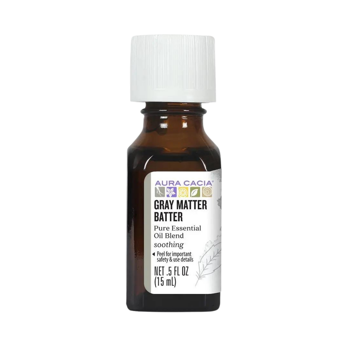 Aura Cacia, Essential Oil, Gray Matter Batter, 0.5 Oz