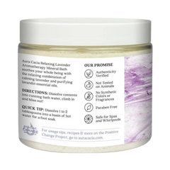 Aura Cacia, Mineral Bath, Relaxing Lavender, 16 Oz