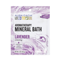 Aura Cacia, Mineral Bath, Relaxing Lavender, 2.5 Oz