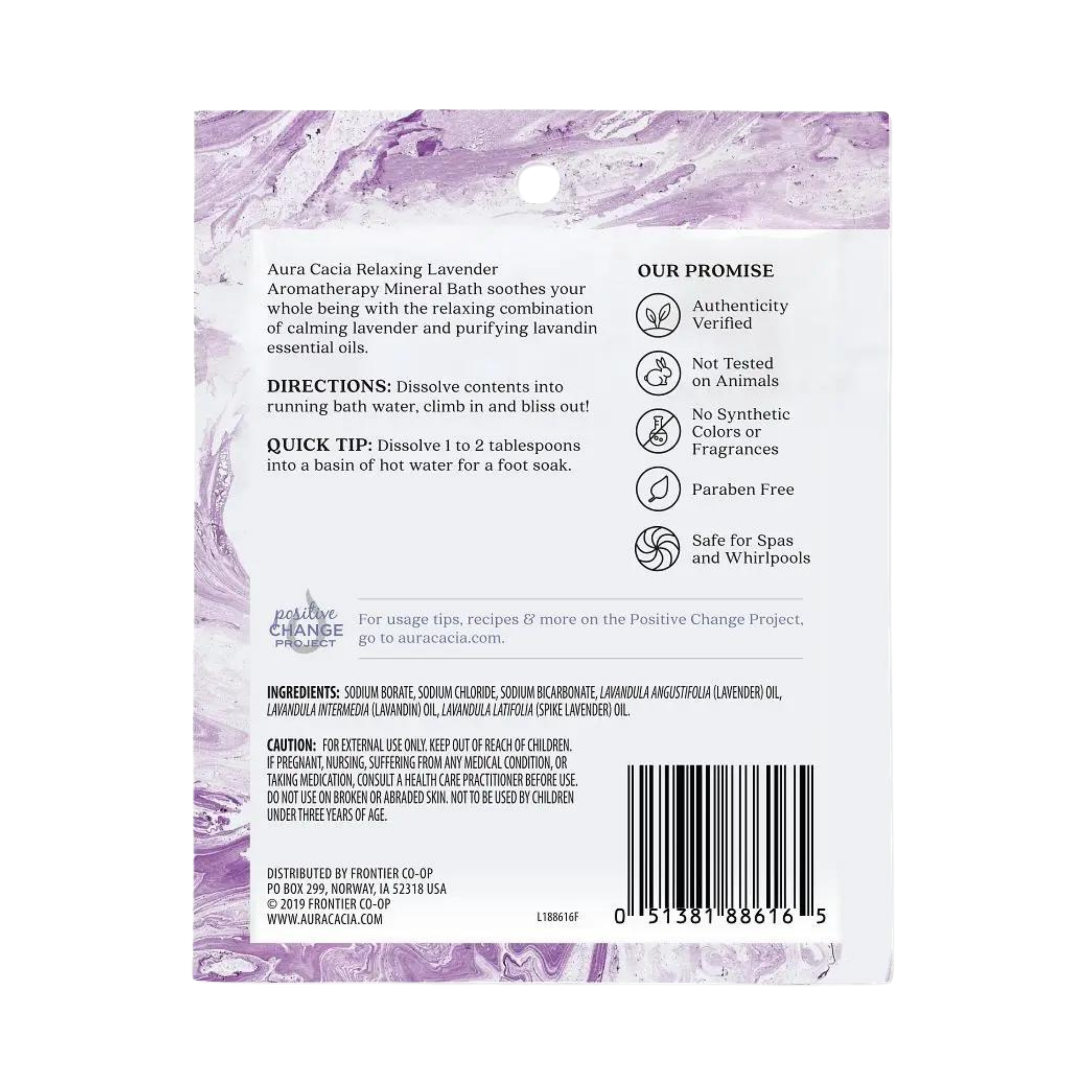 Aura Cacia, Mineral Bath, Relaxing Lavender, 2.5 Oz