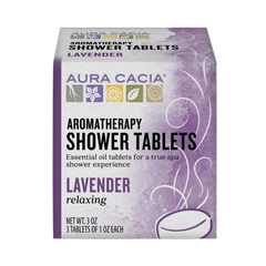 Aura Cacia, Shower Tablets, Relaxing Lavender, 3 Oz