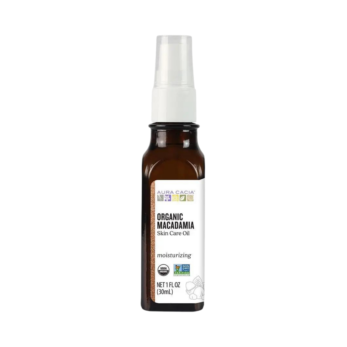 Aura Cacia, Skin Care Oil, Organic Macadamia, 1 Oz