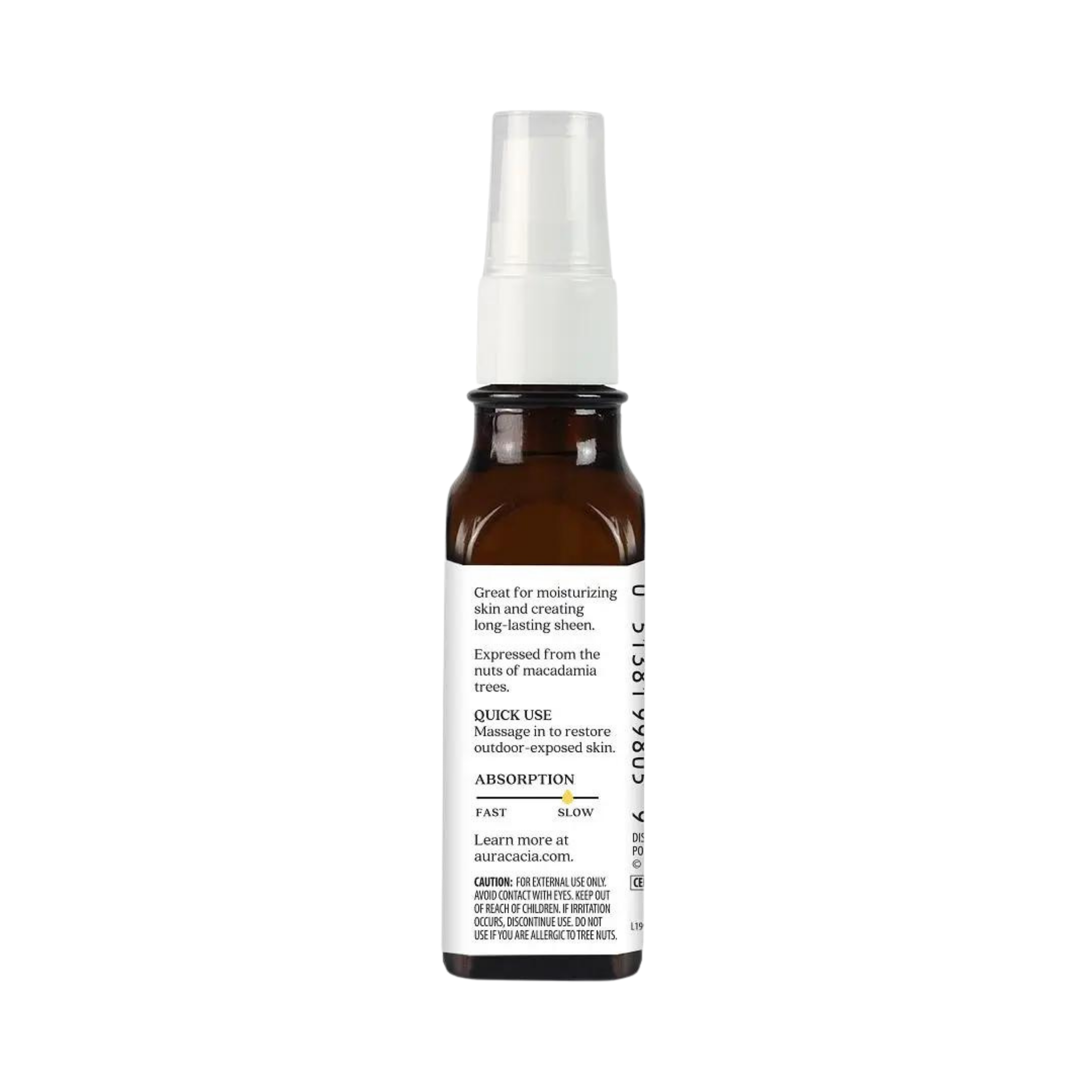 Aura Cacia, Skin Care Oil, Organic Macadamia, 1 Oz