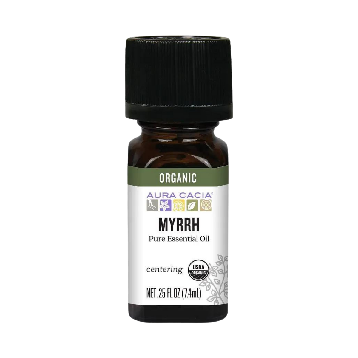 Aura Cacia, Essential Oil, Organic Myrrh, 0.25 Fl Oz