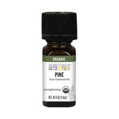 Aura Cacia, Organic Pine, Essential Oil, 0.25 Oz