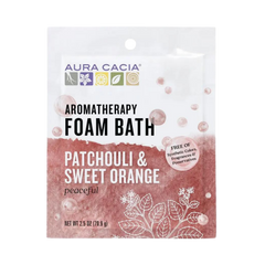 Aura Cacia, Foam Bath, Patchouli & Sweet Orange, 2.5 oz