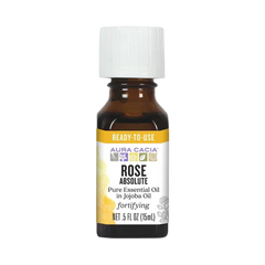 Aura Cacia, Essential Oil In Jojoba Oil, Rose Absolute, 0.5 Oz