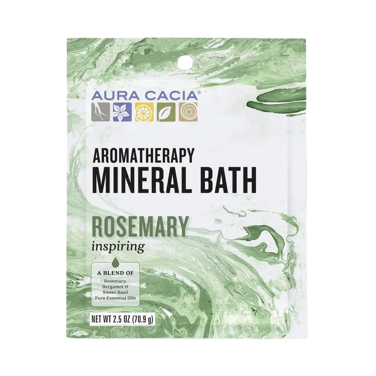 Aura Cacia, Rosemary Mineral Bath, 2.5 Oz