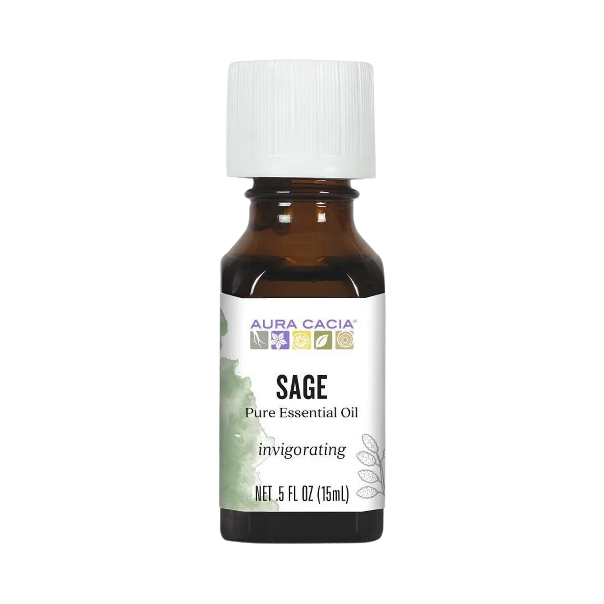 Aura Cacia, Sage Essential Oil, 0.5 Oz