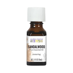 Aura Cacia, Sandalwood Essential Oil, 0.5 Oz