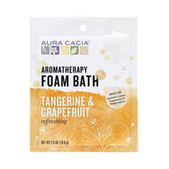 Aura Cacia, Foam Bath, Refreshing Tangerine & Grapefruit, 2.5 Oz