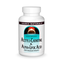 Source Naturals, Acetyl L-Carnitine & Alpha-Lipoic Acid, 650mg, 180Tab