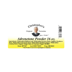 Christopher's Original Formulas, Adrenal Formula (Adrenetone) Bulk 1 Lb. Powder